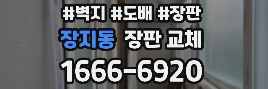 장지동 장판 교체