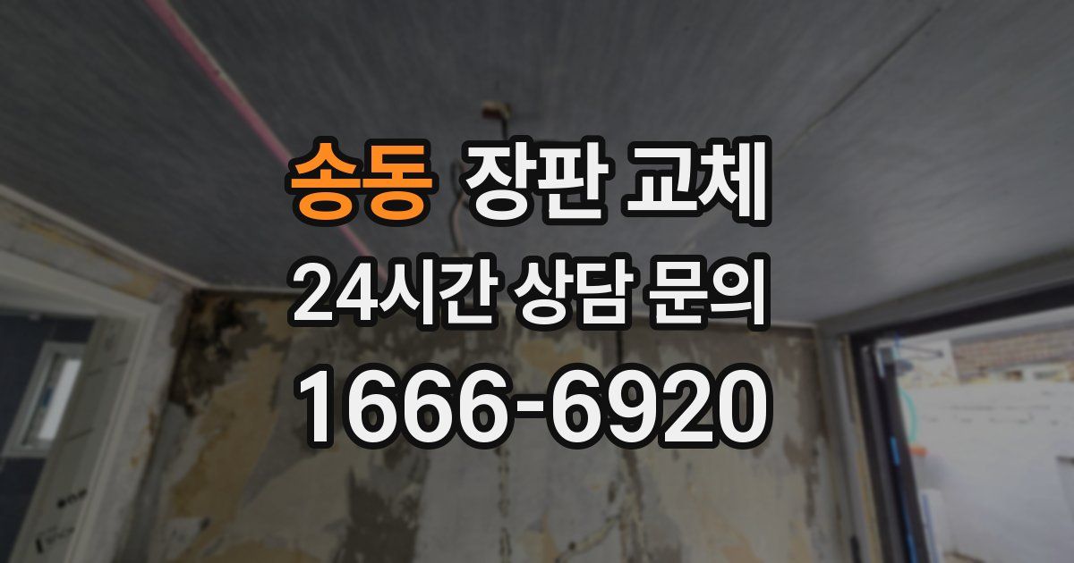 송동 장판 교체