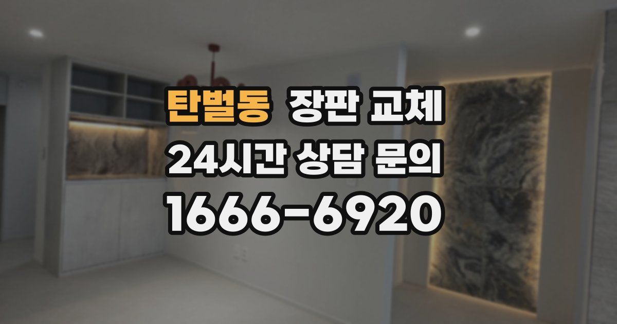 탄벌동 장판 교체