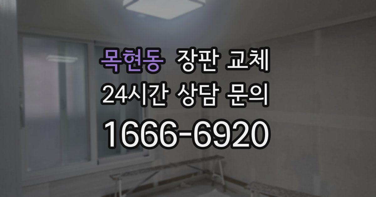 목현동 장판 교체