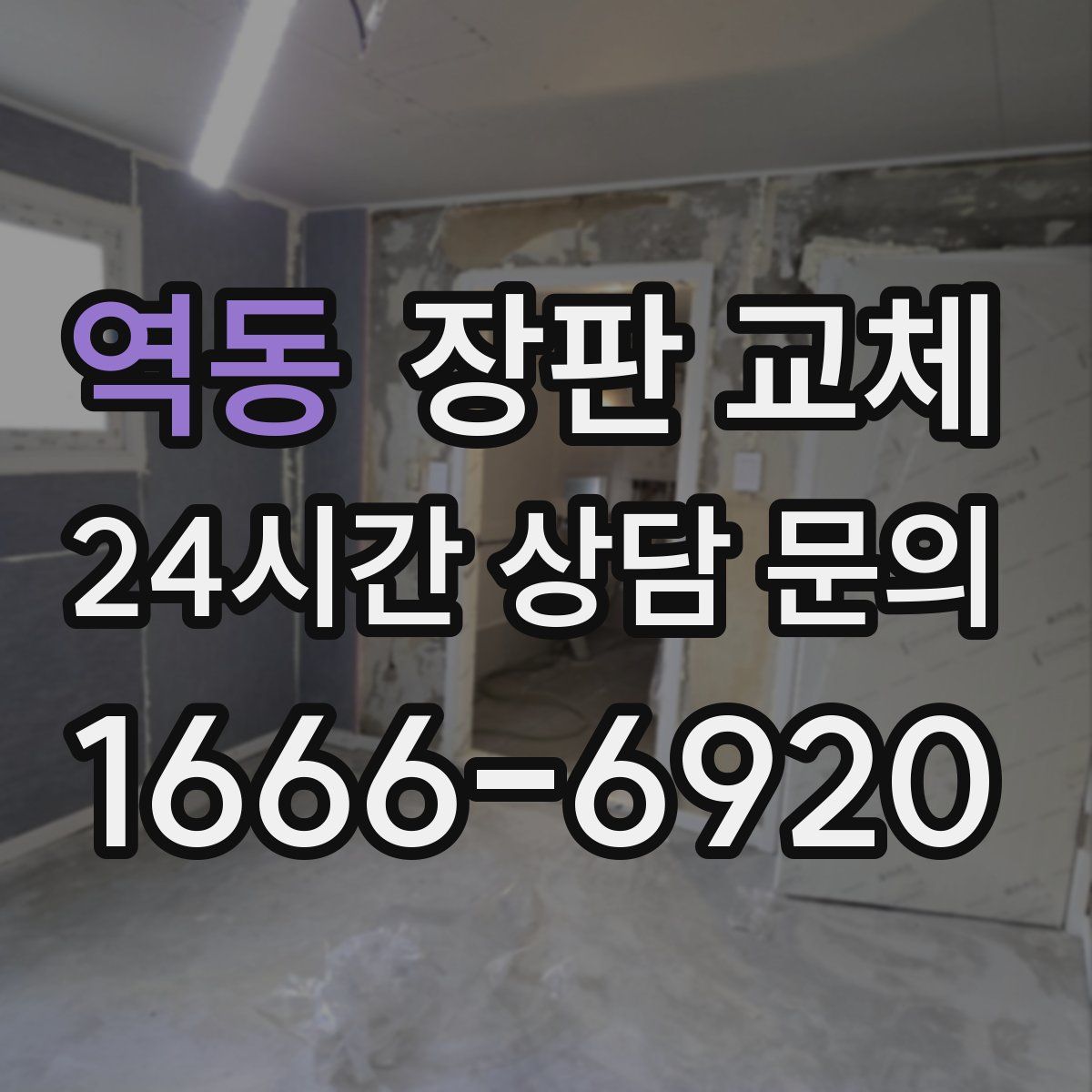 역동 장판 교체