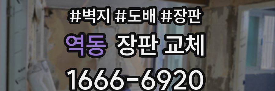 역동 장판 교체