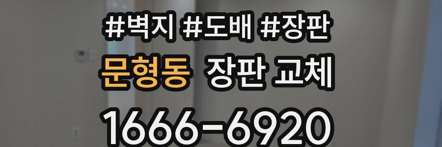 문형동 장판 교체