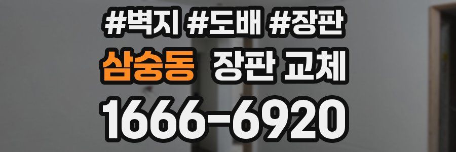 삼숭동 장판 교체