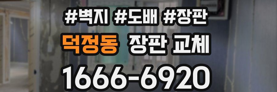 덕정동 장판 교체