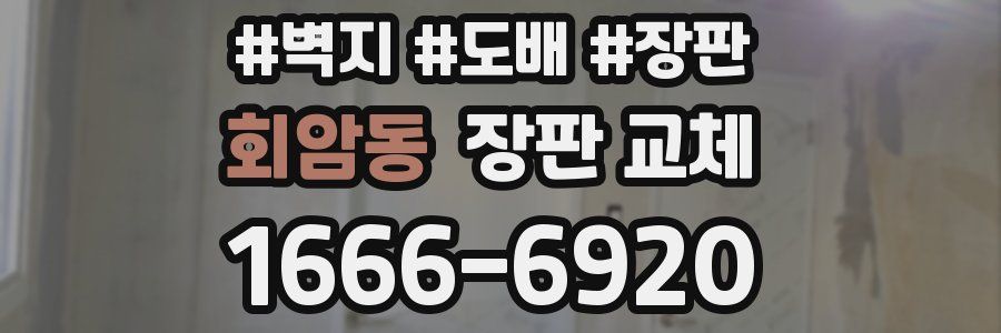 회암동 장판 교체