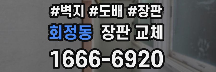 회정동 장판 교체