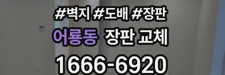어룡동 장판 교체
