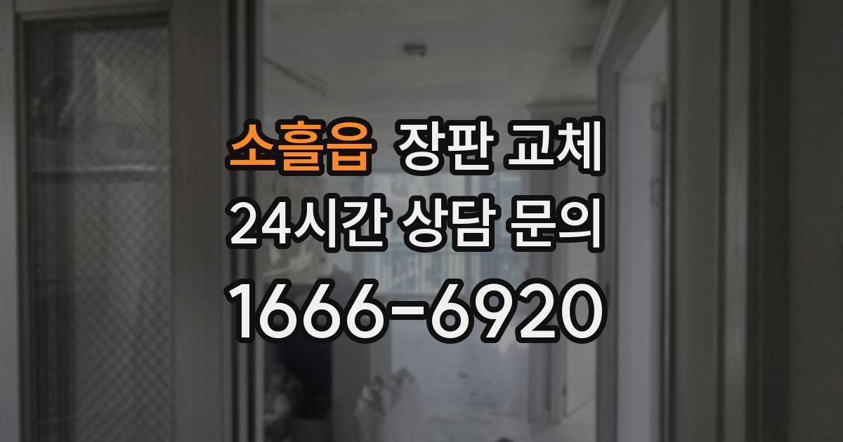 소흘읍 장판 교체