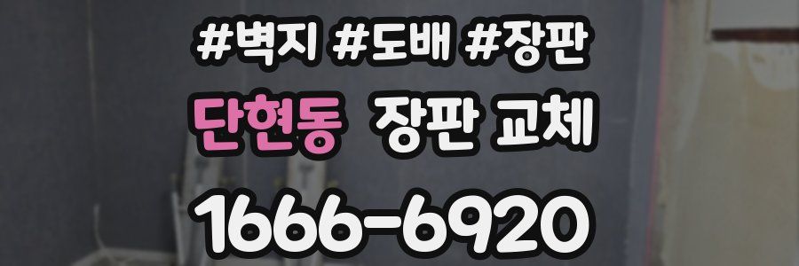 단현동 장판 교체