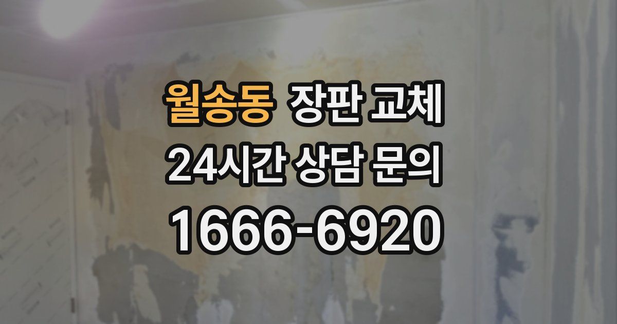월송동 장판 교체