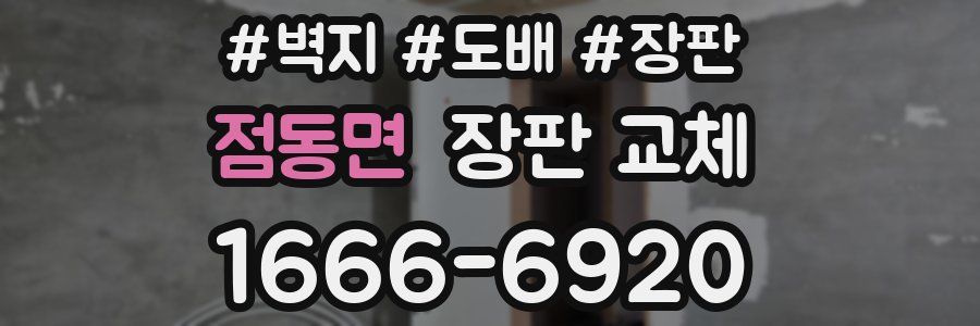 점동면 장판 교체
