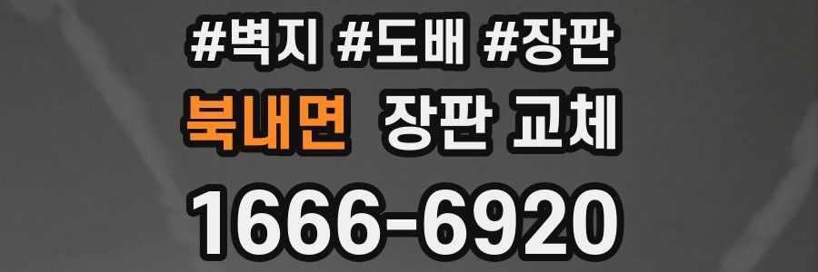 북내면 장판 교체