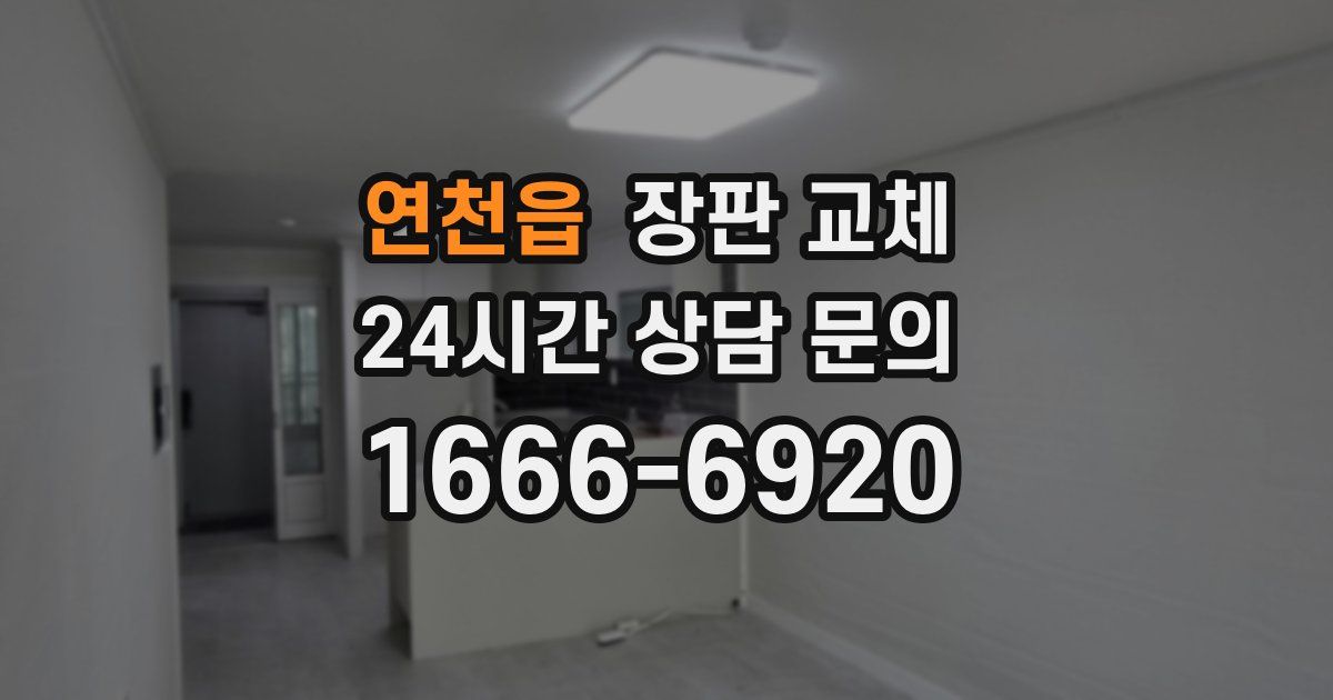 연천읍 장판 교체