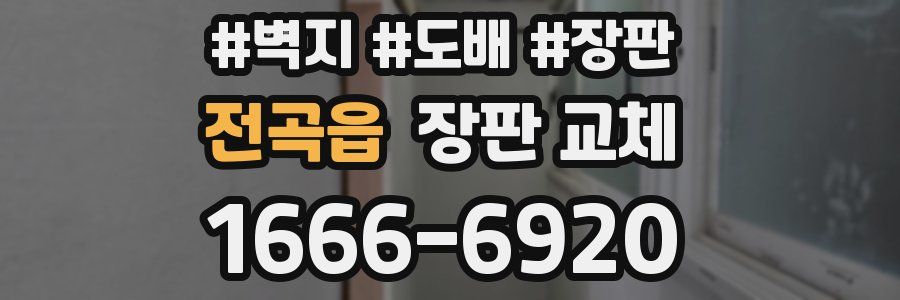 전곡읍 장판 교체