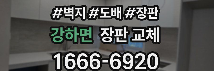 강하면 장판 교체
