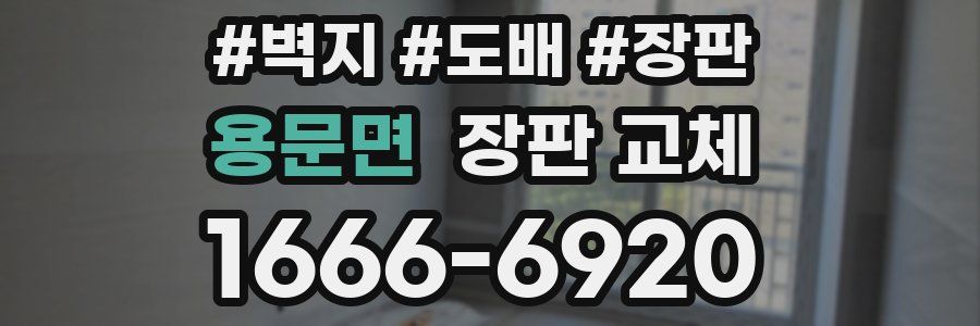 용문면 장판 교체