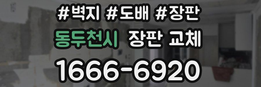 동두천시 장판 교체