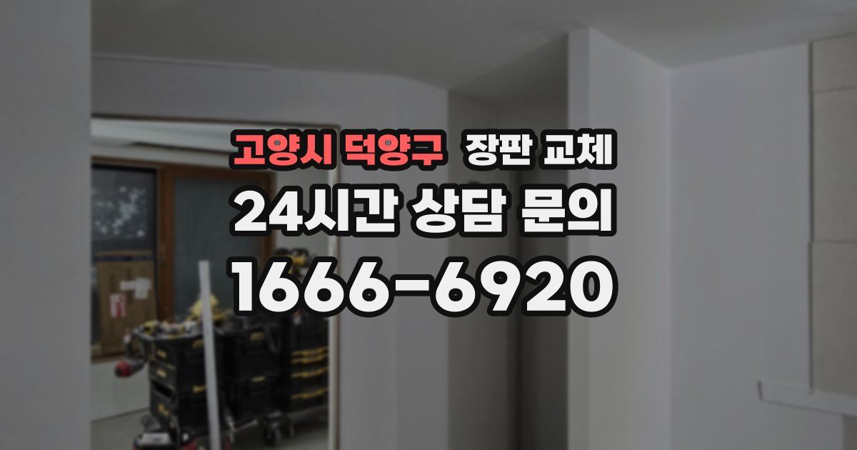 고양시 덕양구 장판 교체
