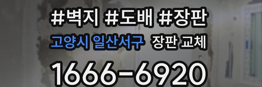고양시 일산서구 장판 교체