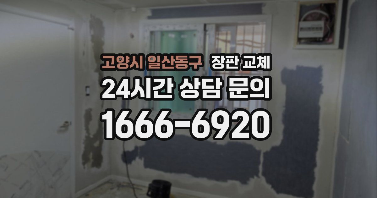 고양시 일산동구 장판 교체
