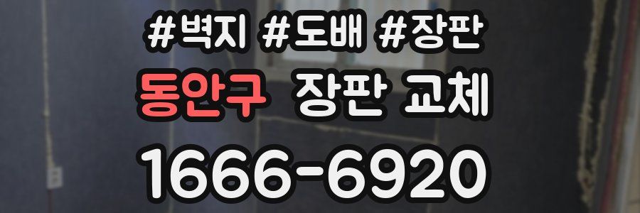 동안구 장판 교체