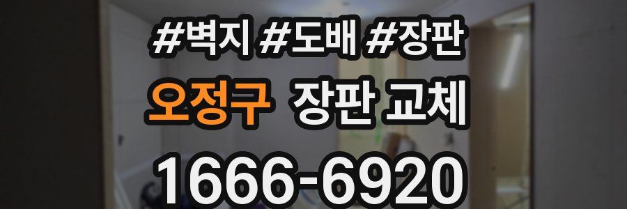 오정구 장판 교체