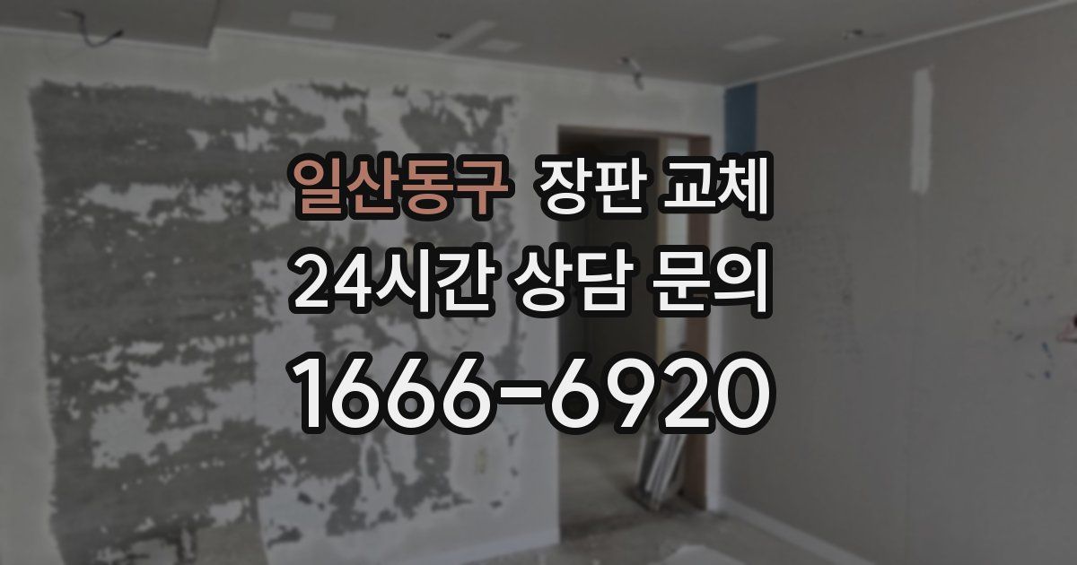 일산동구 장판 교체
