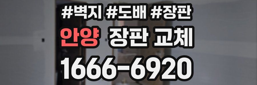 안양 장판 교체