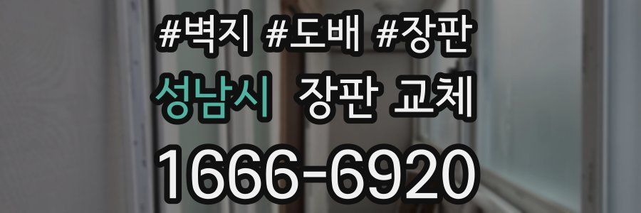 성남시 장판 교체