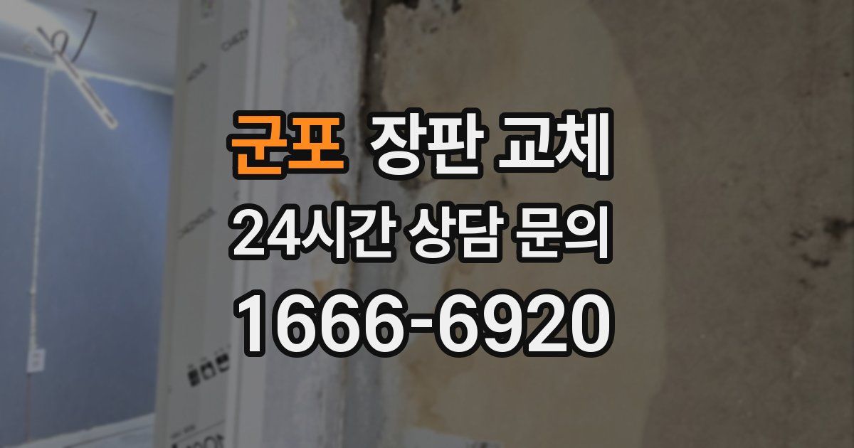 군포 장판 교체