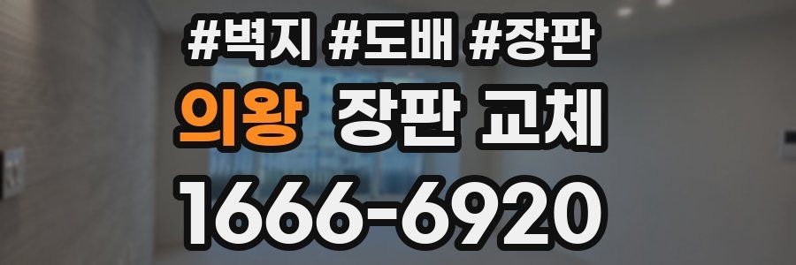 의왕 장판 교체