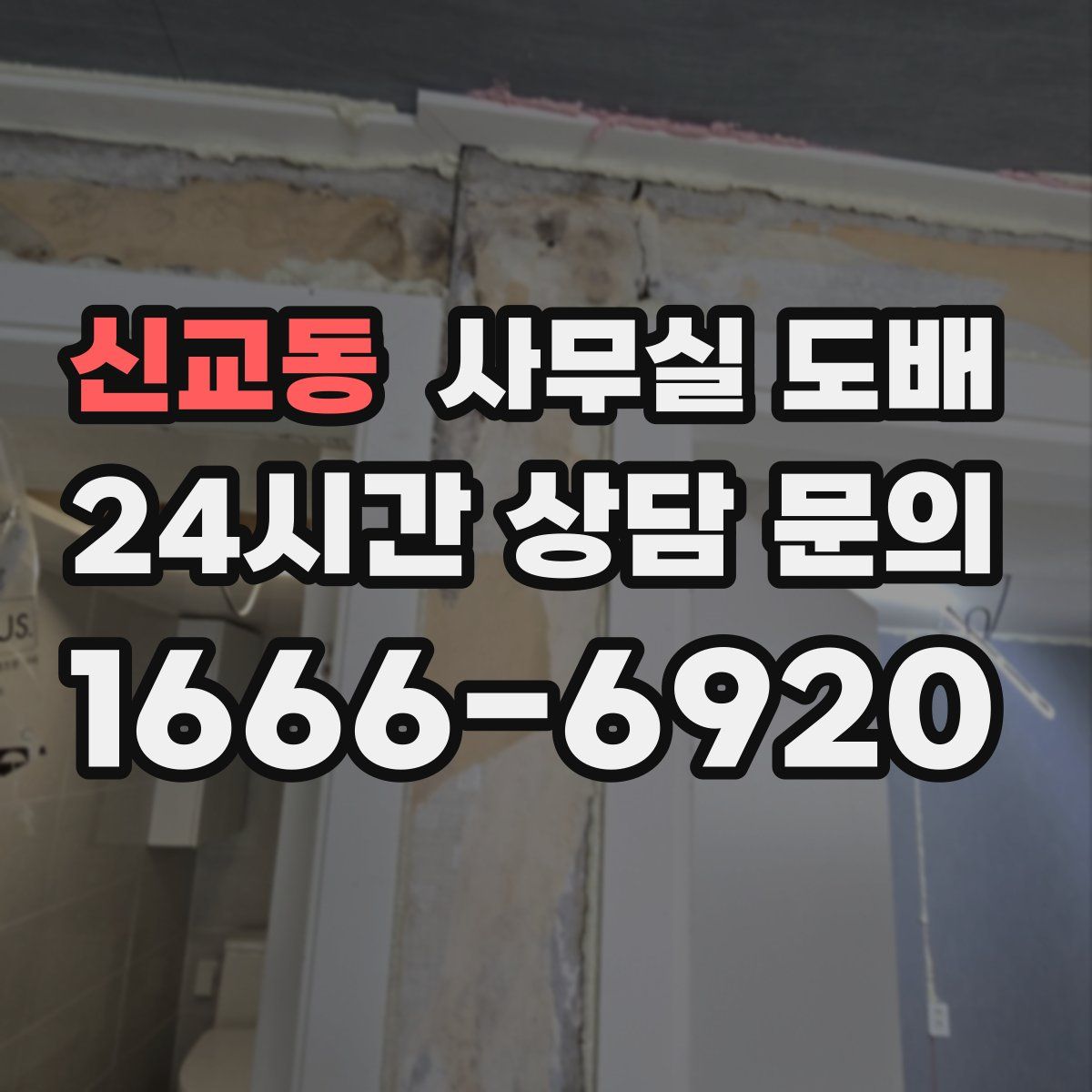 신교동 사무실 도배