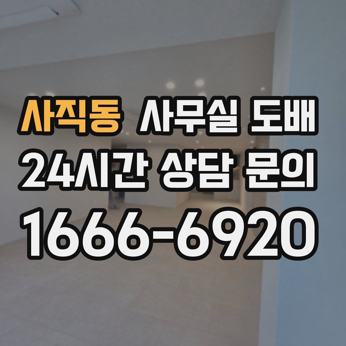 사직동 사무실 도배