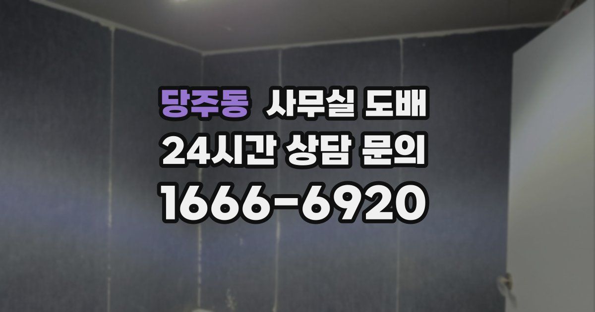 당주동 사무실 도배