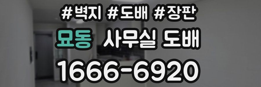 묘동 사무실 도배