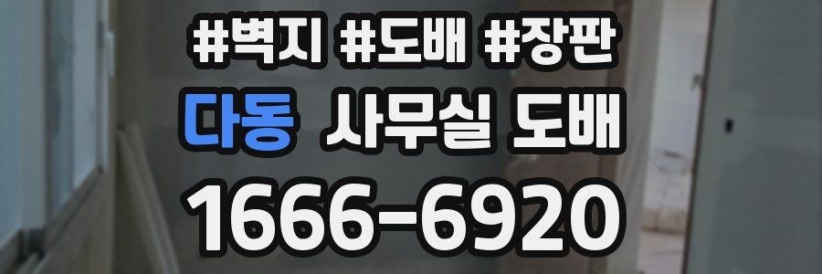 다동 사무실 도배
