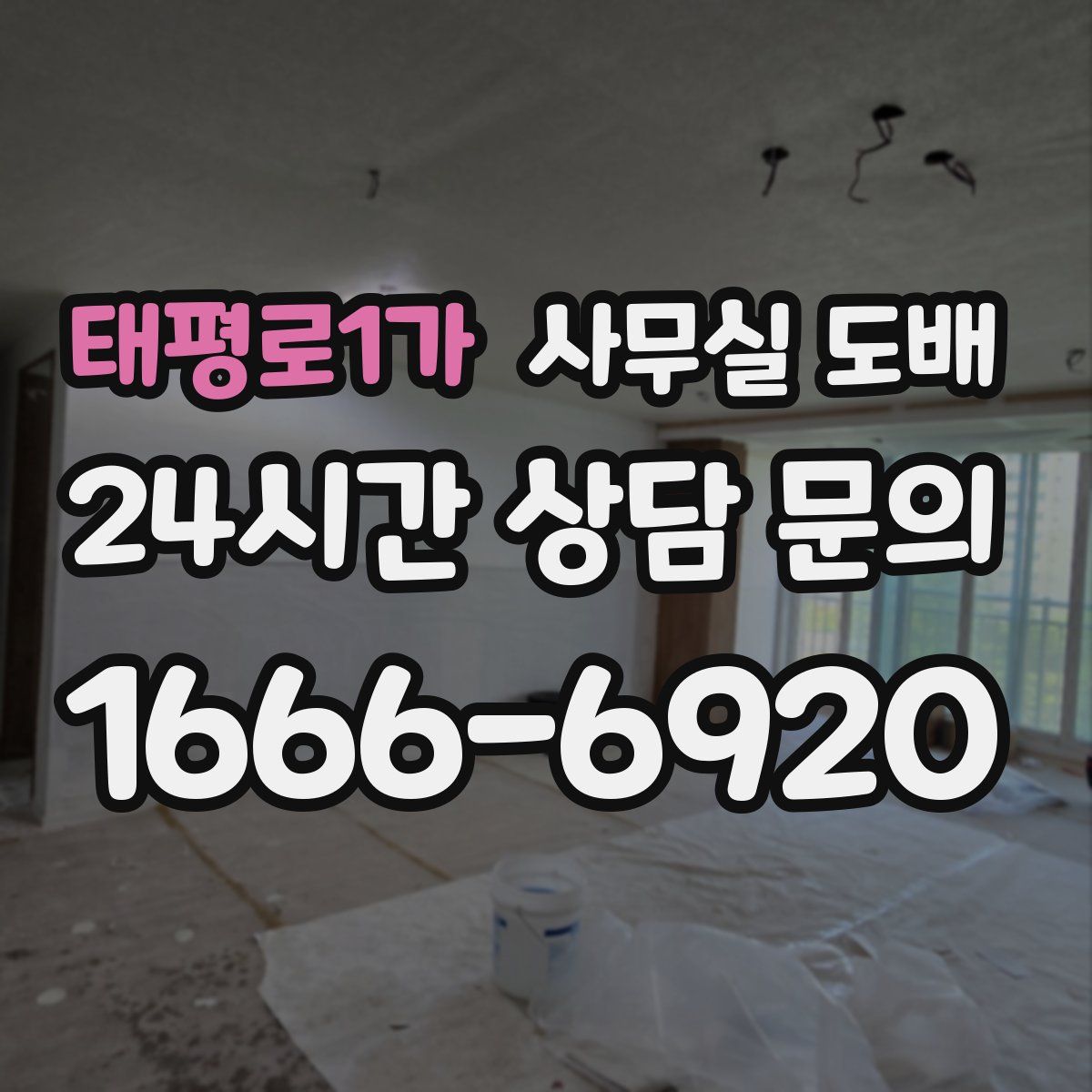 태평로1가 사무실 도배
