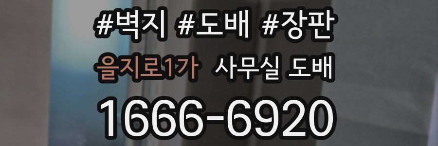 을지로1가 사무실 도배
