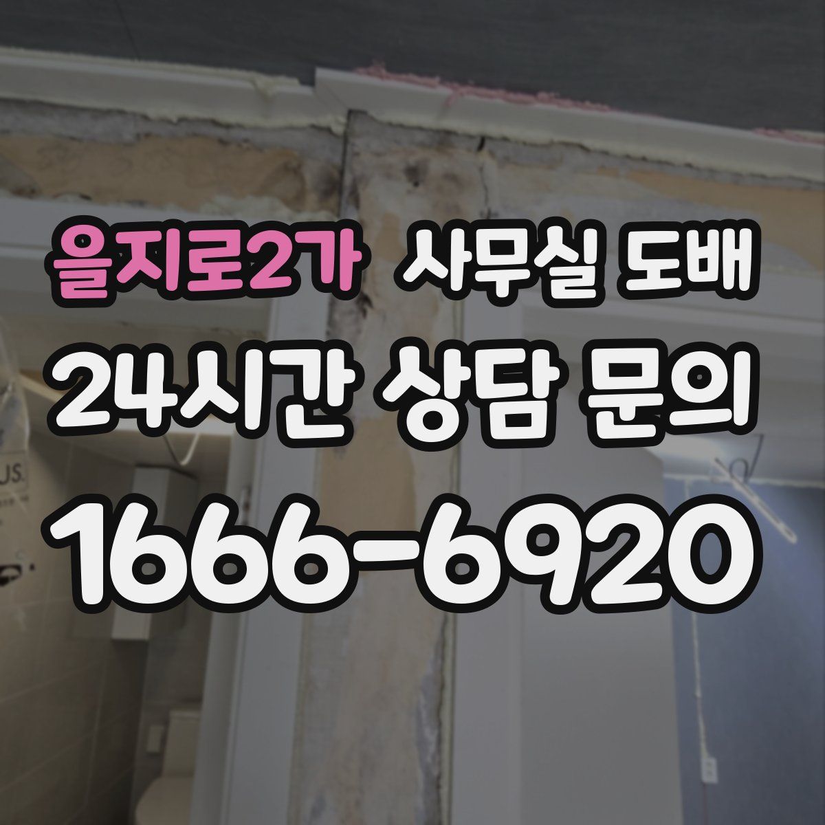 을지로2가 사무실 도배