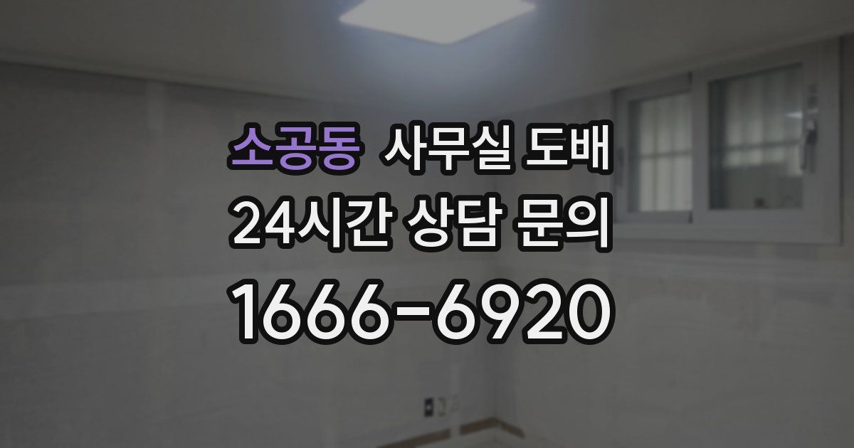 소공동 사무실 도배