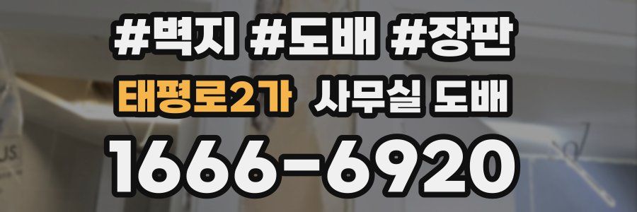 태평로2가 사무실 도배