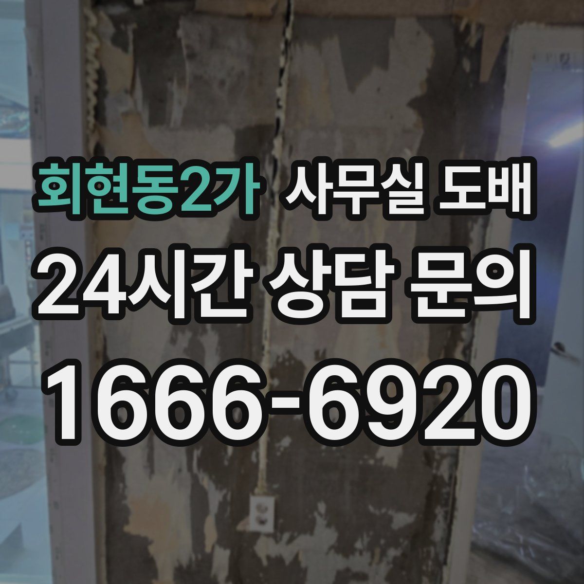 회현동2가 사무실 도배