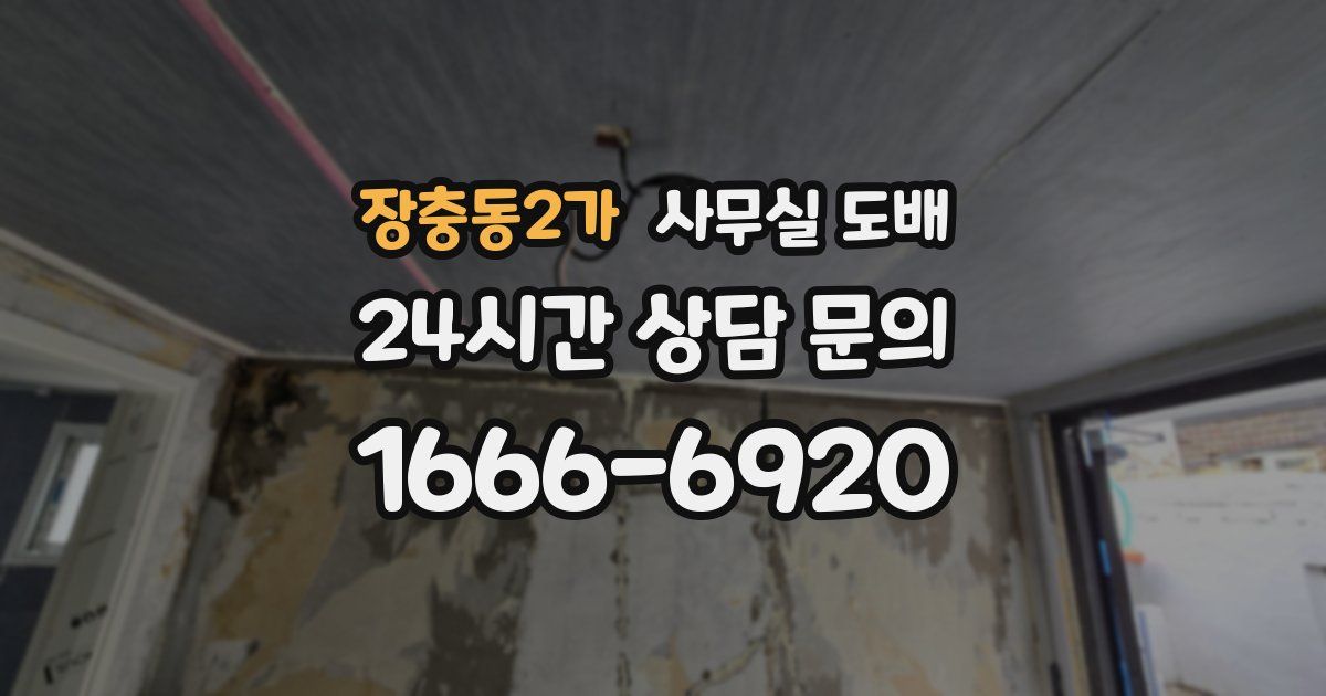 장충동2가 사무실 도배