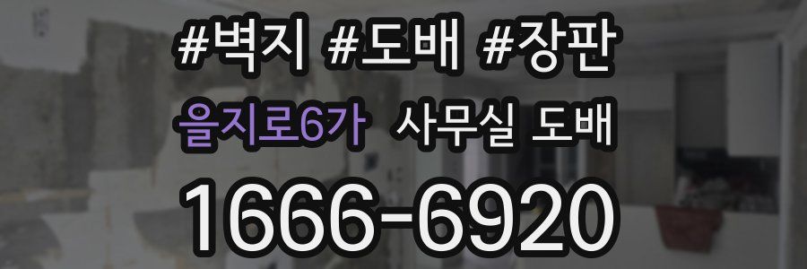 을지로6가 사무실 도배
