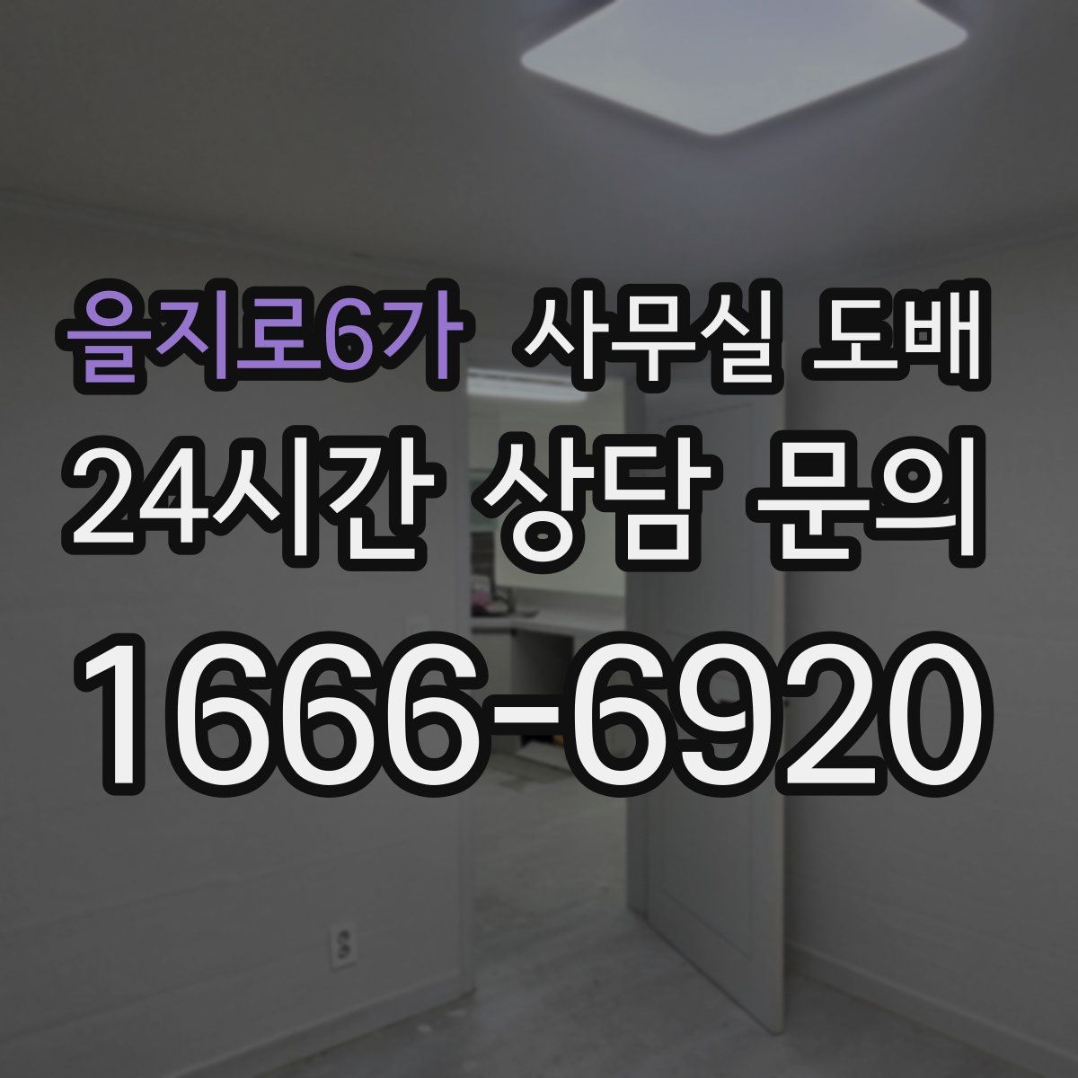 을지로6가 사무실 도배