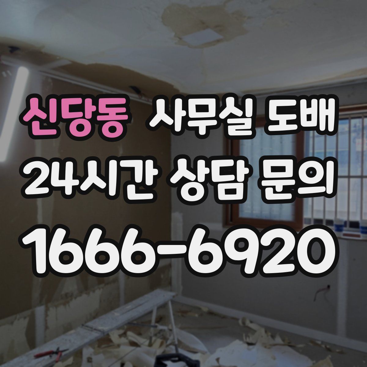 신당동 사무실 도배