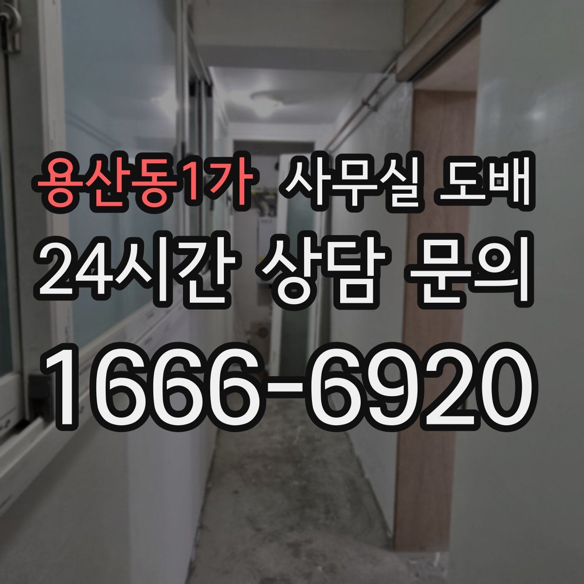 용산동1가 사무실 도배