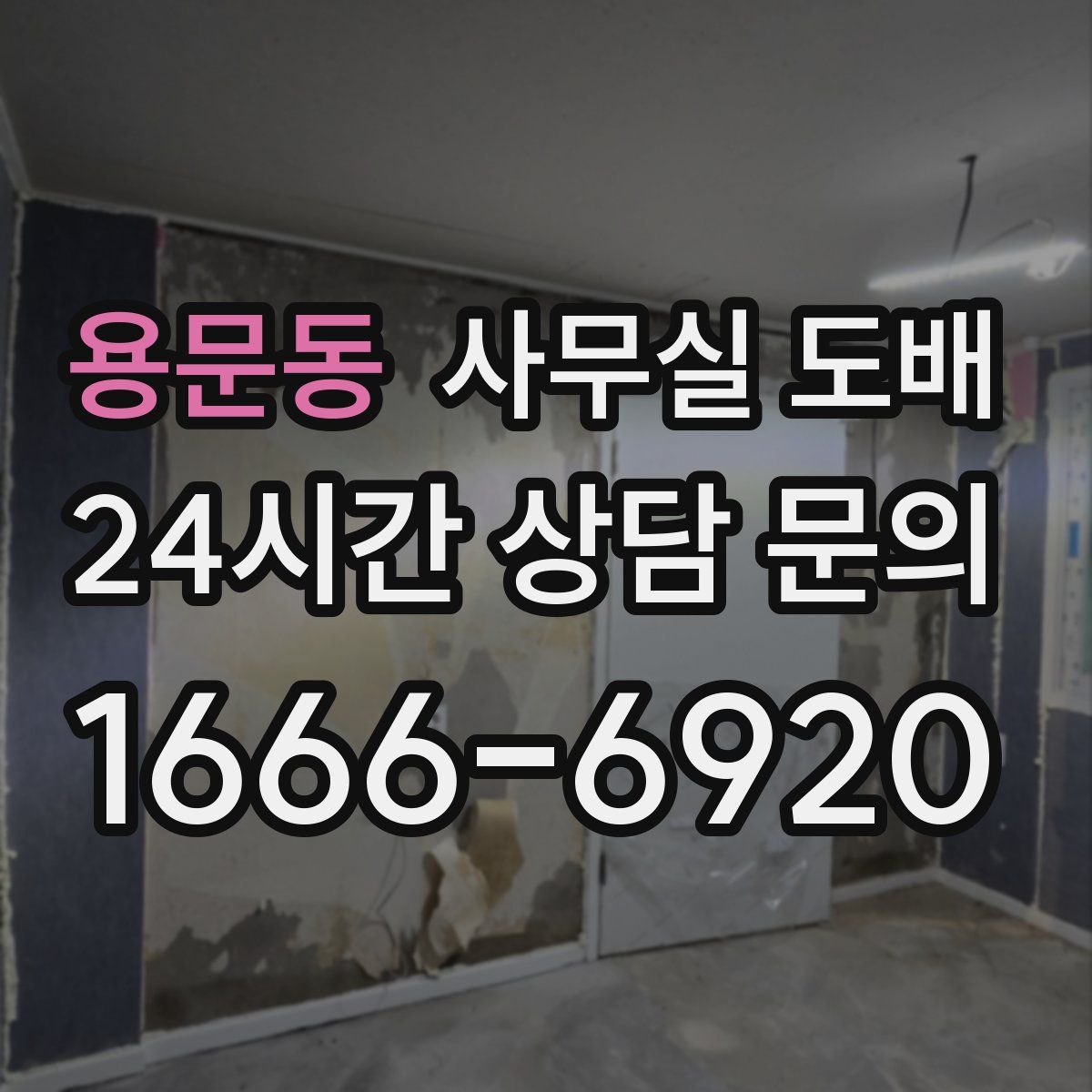 용문동 사무실 도배