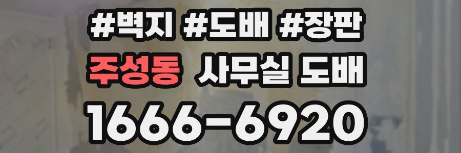 주성동 사무실 도배